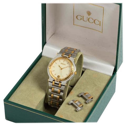 value of bi color gucci women's watch 1990|are gucci watches worth anything.